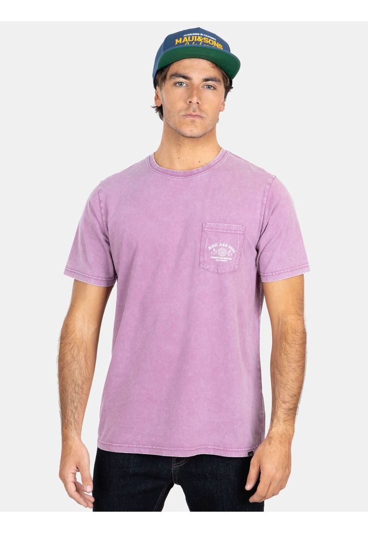 Polera MC Kylo Tree Burdeo Hombre Maui And Sons-0