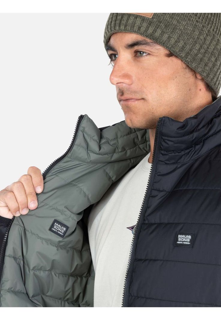 Parka Mystic Negro Hombre Maui And Sons-3