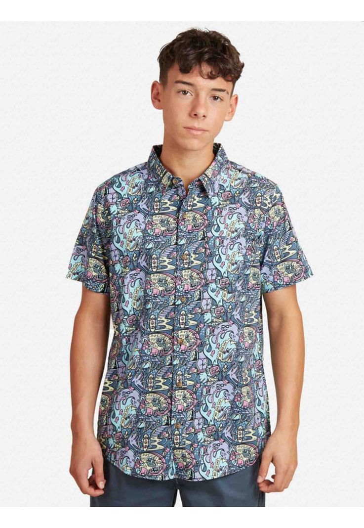 Camisa Mc 5C905 Juvenil Hombre Multicolor Maui And Sons-0