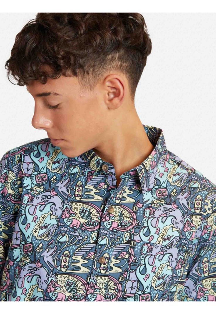 Camisa Mc 5C905 Juvenil Hombre Multicolor Maui And Sons-2