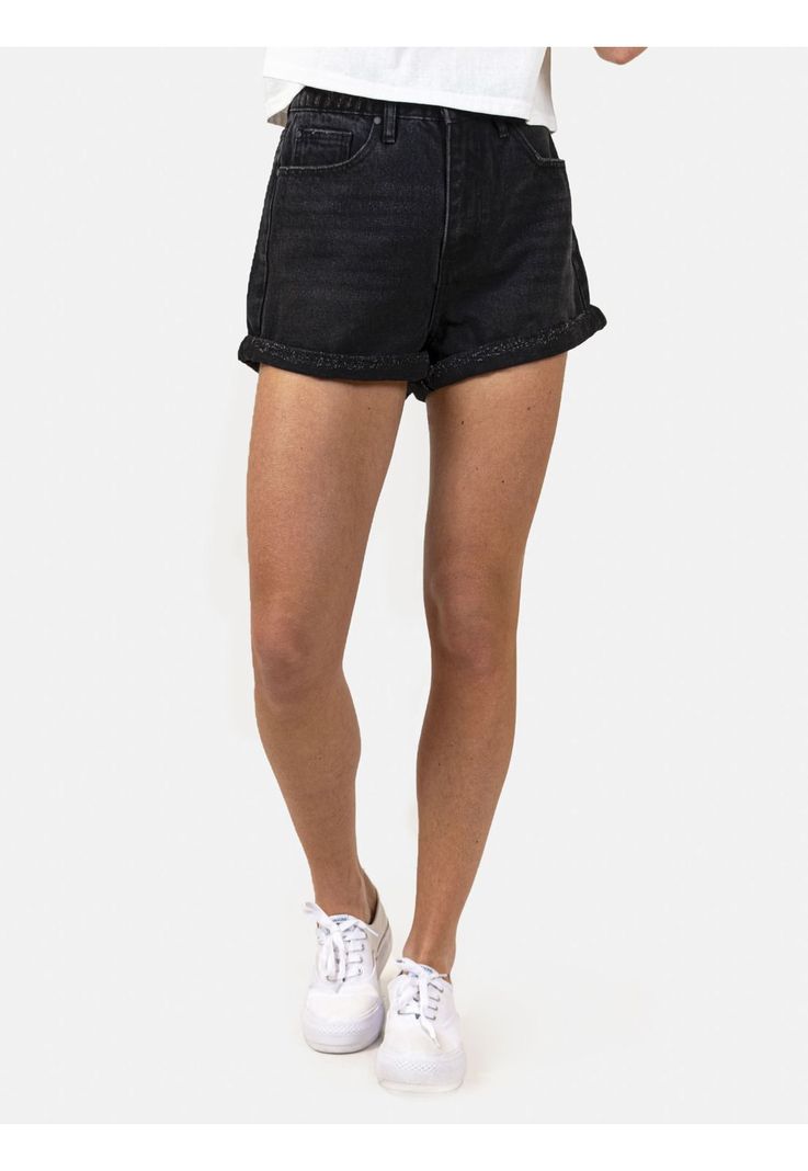 Short Jeans 5B636 Mujer Negro Maui And Sons-0