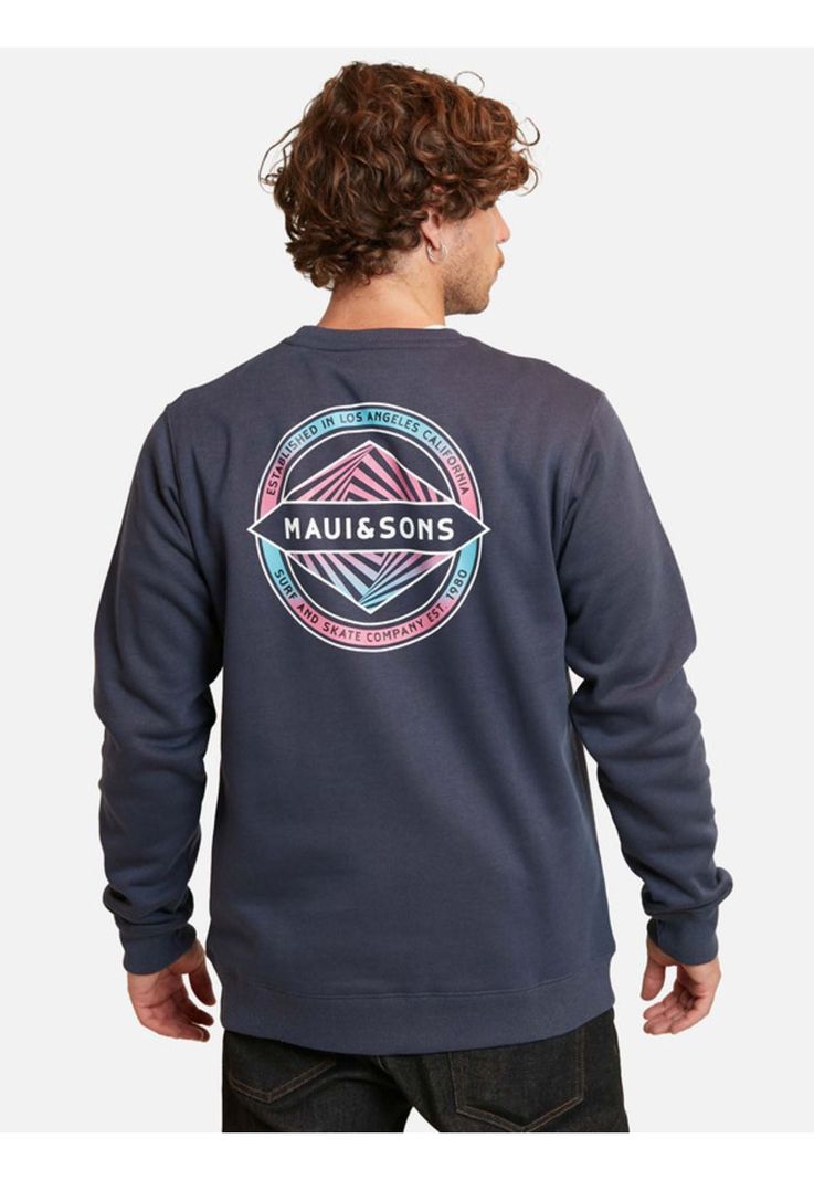 Poleron Surf And Skate Company Crew Azul Maui And Sons-1