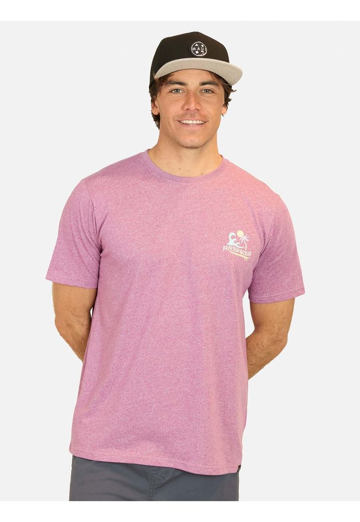 Polera MC Maui Beach Burdeo Hombre Maui And Sons-0