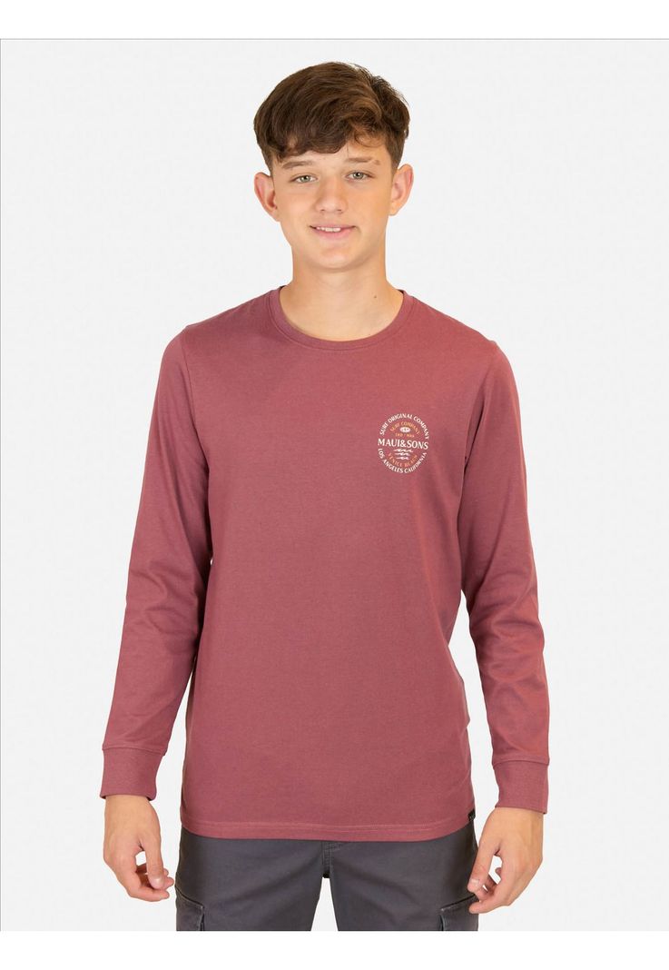 Polera ML Flamingo Rojo Infantil Maui And Sons-0