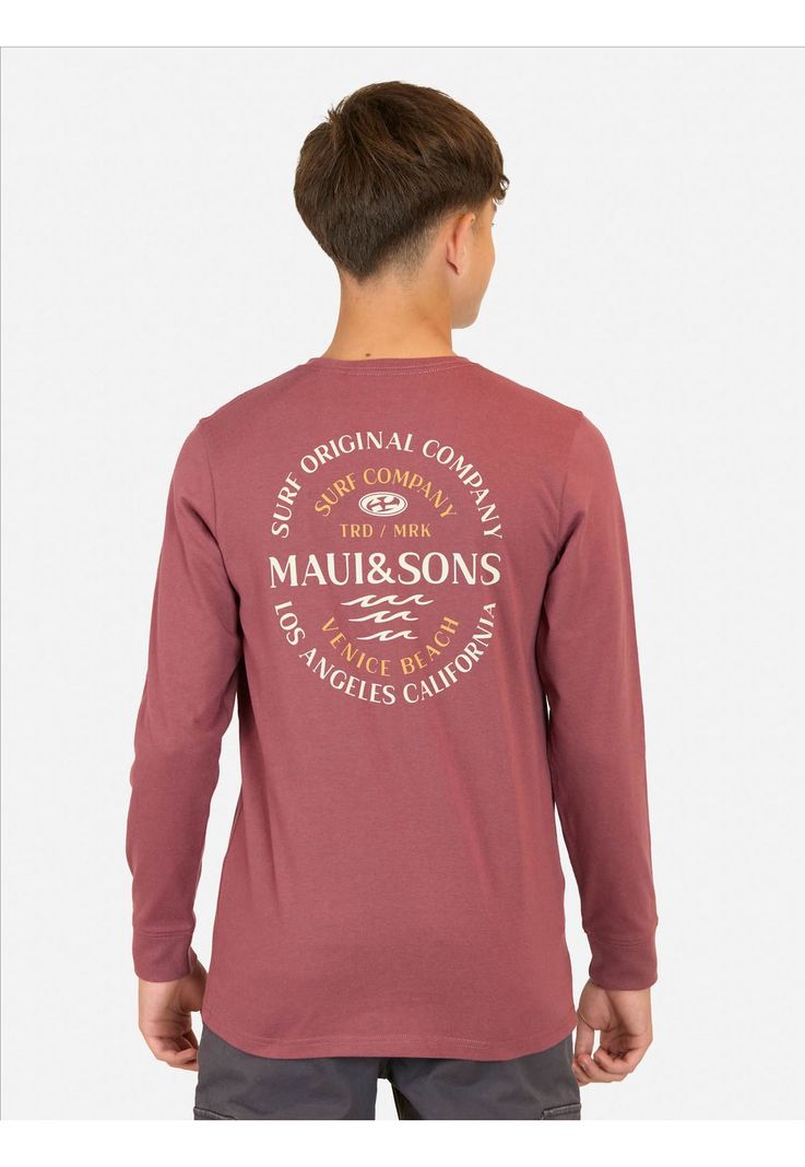 Polera ML Flamingo Rojo Infantil Maui And Sons-1
