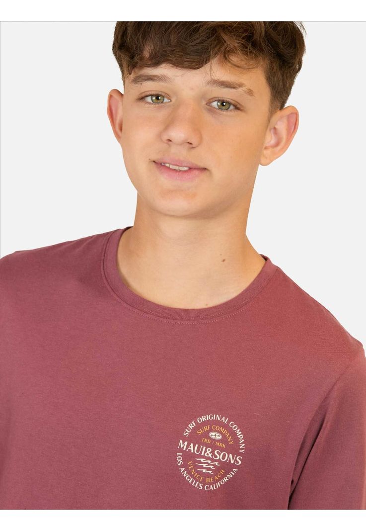 Polera ML Flamingo Rojo Infantil Maui And Sons-2