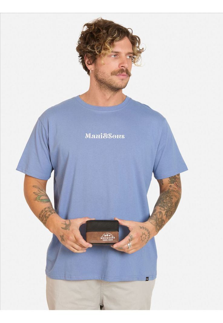 Pack Polera Cinturon Liau Morado Hombre Maui And Sons S