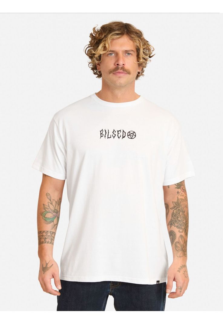 Polera MC Fobon Blanco Hombre Maui And Sons S