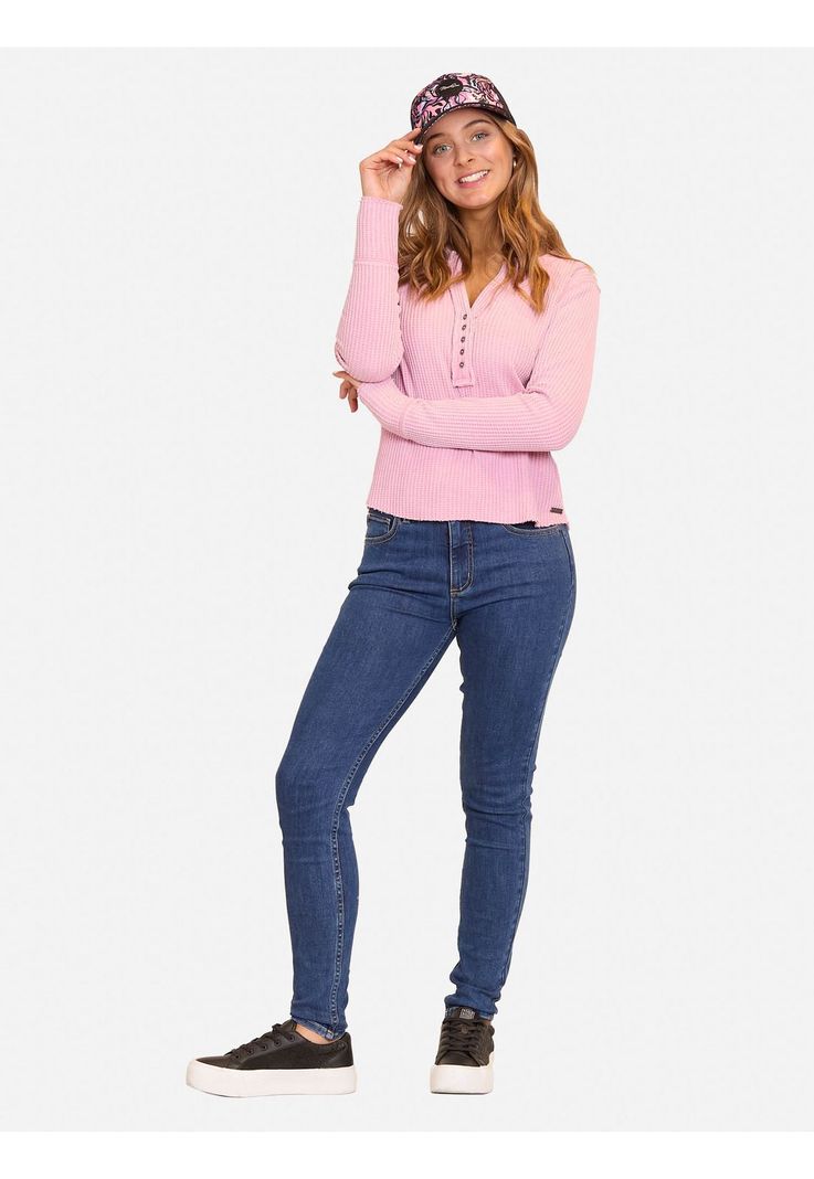 Poleron Bonded Wcky Crew Neck Rosado Mujer Maui and Sons-2