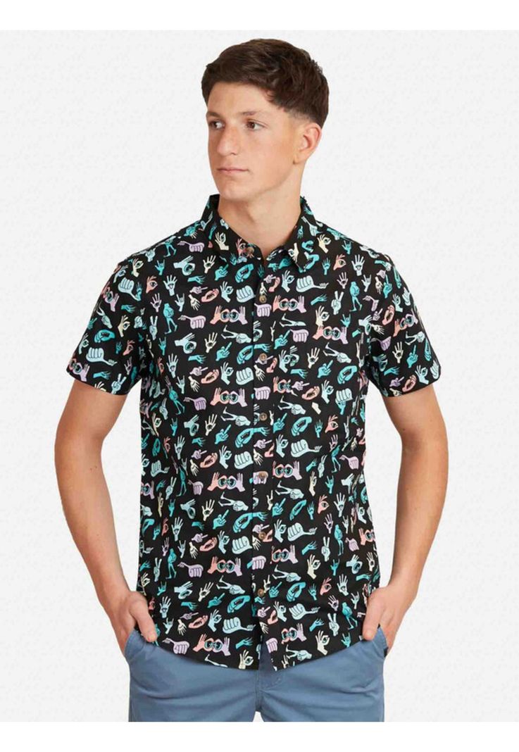 Camisa Mc 5C904 Juvenil Hombre Multicolor Maui And Sons-0