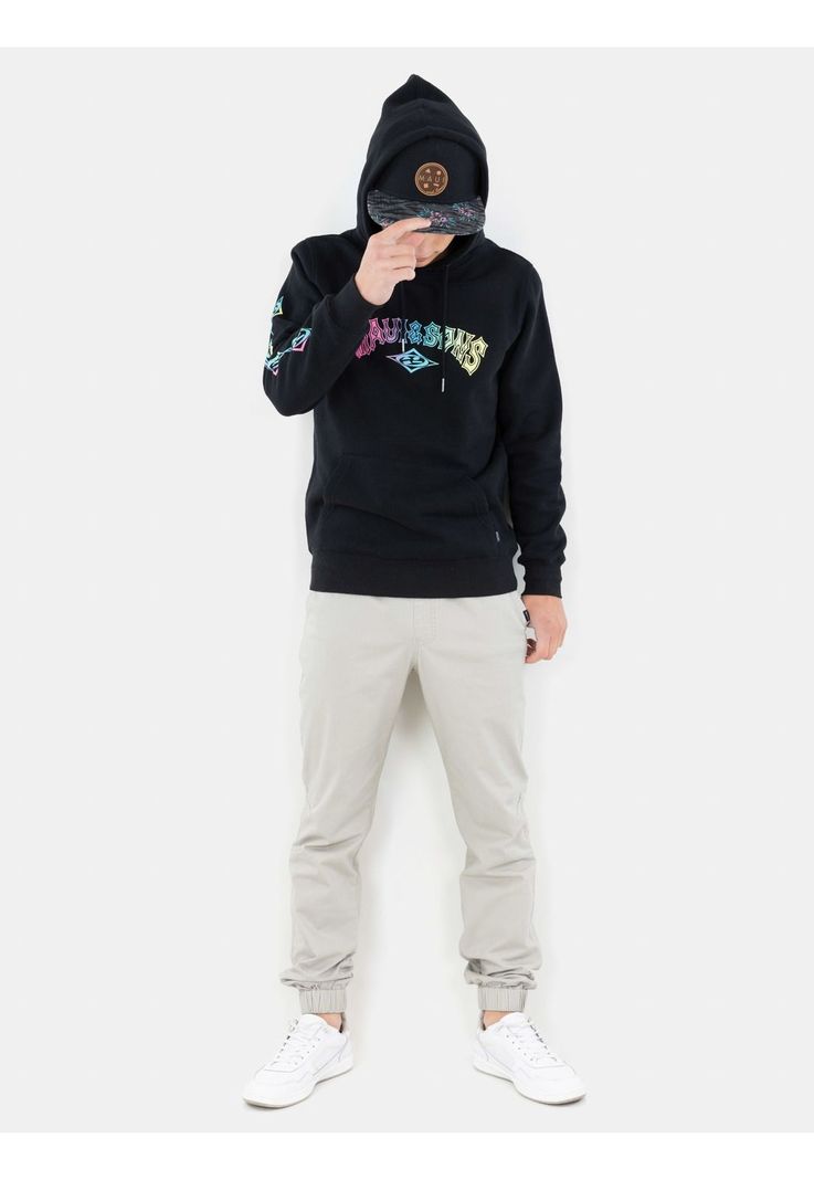 Poleron Canguro Sawyer Negro Infantil Maui and Sons-3