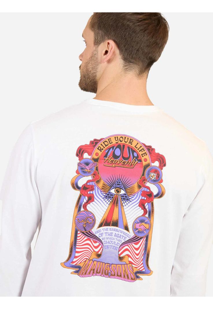 Polera Extraordinary Blanco Hombre Maui And Sons-2
