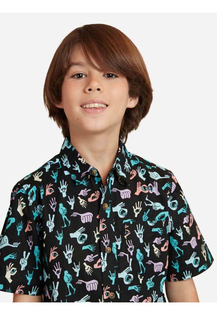 Camisa Azy Hand Shirt Niño Multicolor Maui And Sons-2