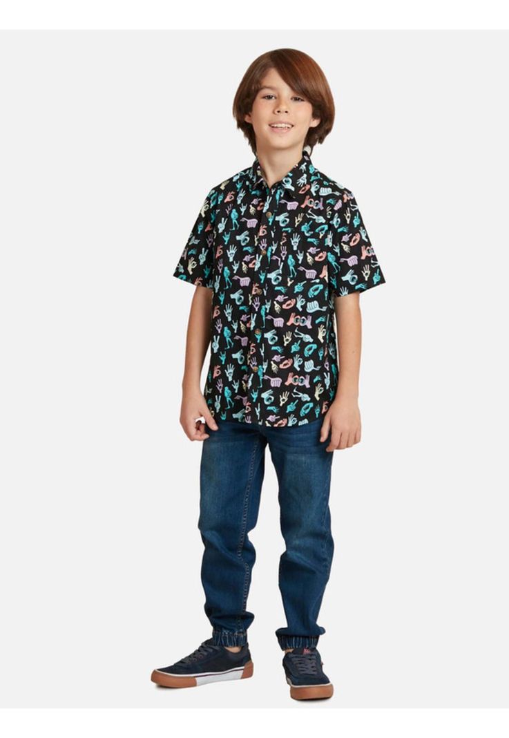 Camisa Azy Hand Shirt Niño Multicolor Maui And Sons-3