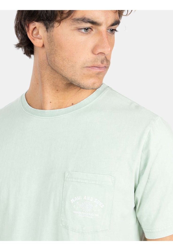 Polera MC Kylo Tree Verde Hombre Maui And Sons-3