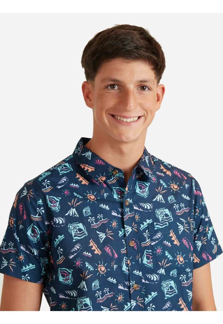 Camisa Mc 5C900 Juvenil Hombre Multicolor Maui And Sons-2