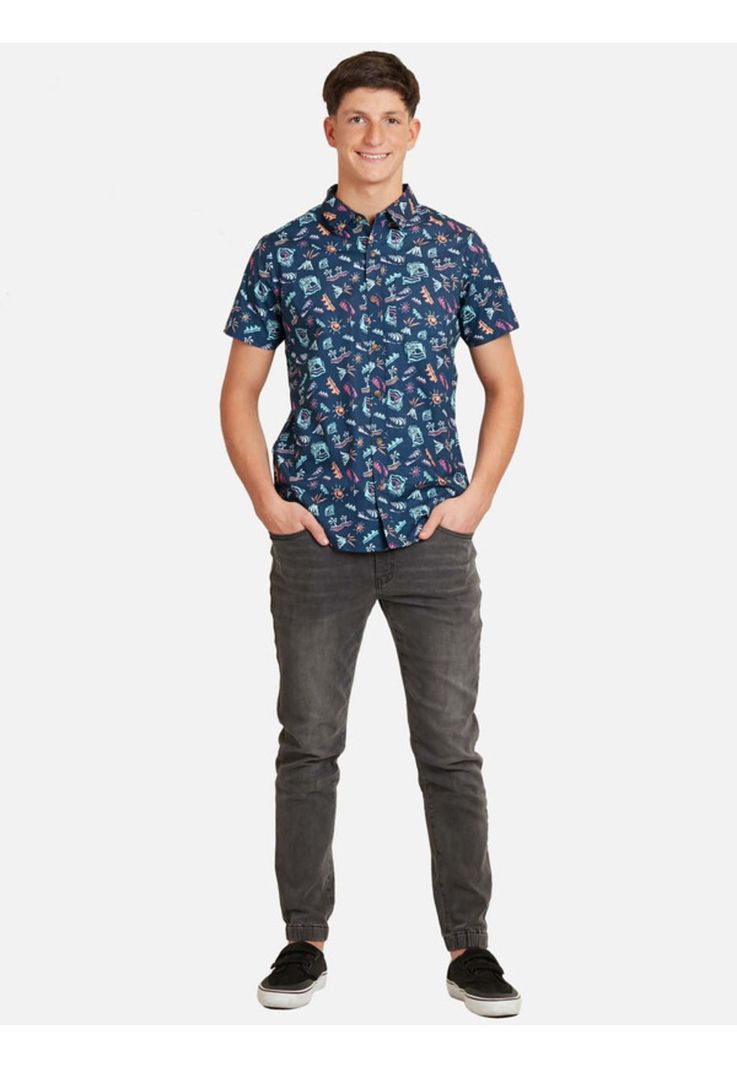 Camisa Mc 5C900 Juvenil Hombre Multicolor Maui And Sons-3