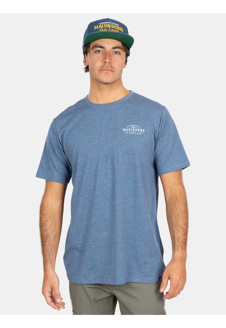 Polera MC Retro Swell Azul Hombre Maui And Sons-0