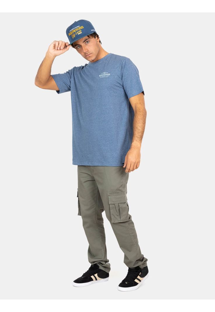 Polera MC Retro Swell Azul Hombre Maui And Sons-2