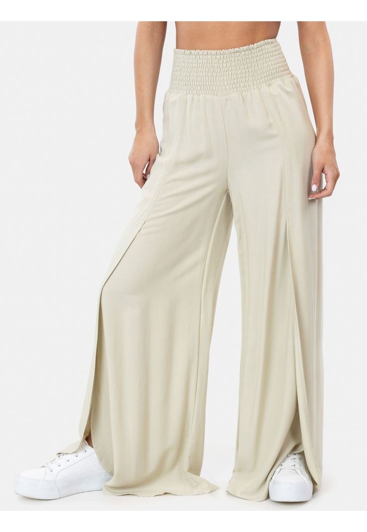 Pantalon Playero Weneeler Beige Mujer Maui And Sons-0