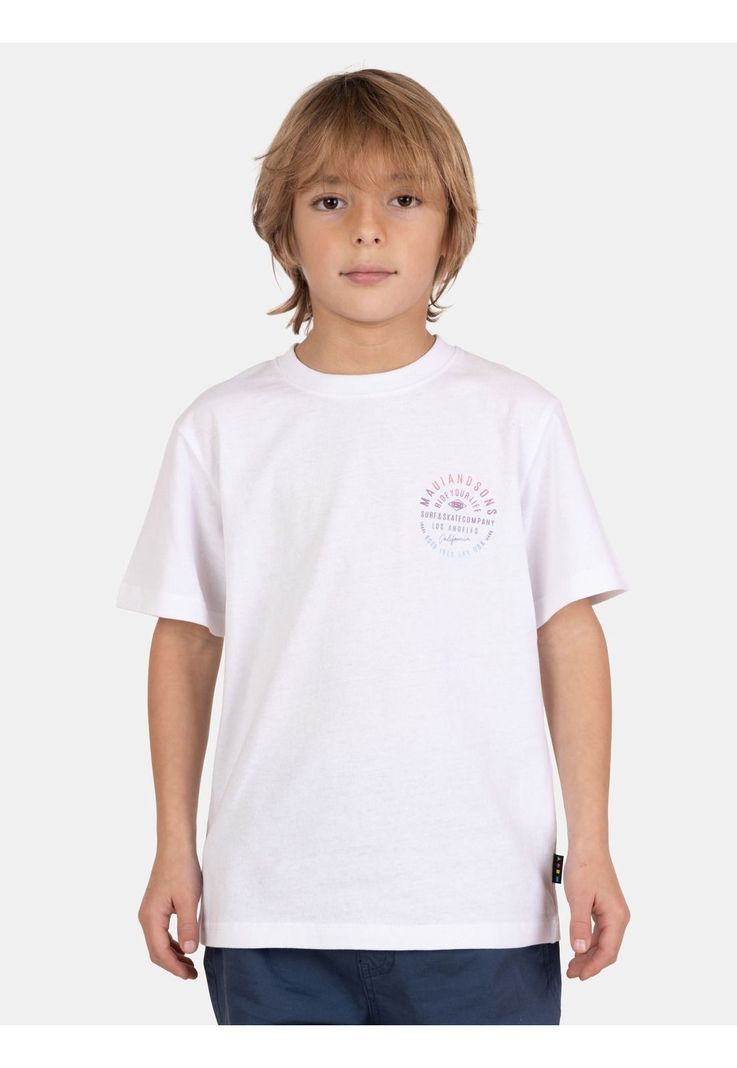 Polera MC AquaBlast Blanco Infantil Maui And Sons 4