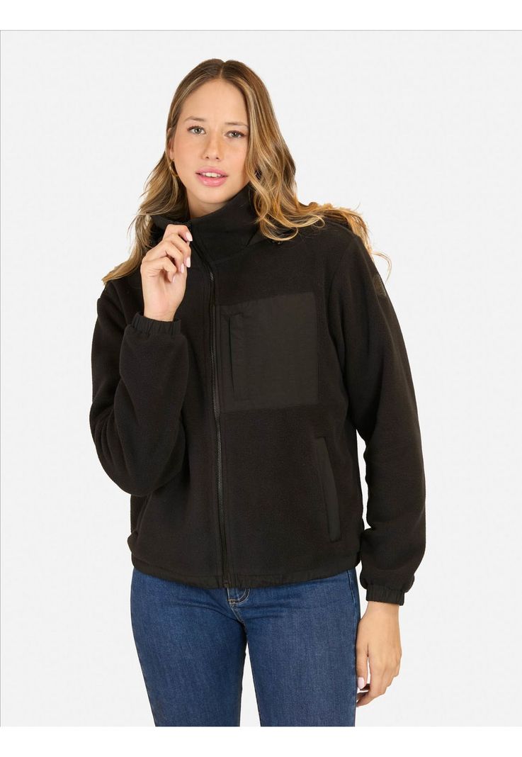 Poleron Micropolar Trek Negro Mujer Maui And Sons-0