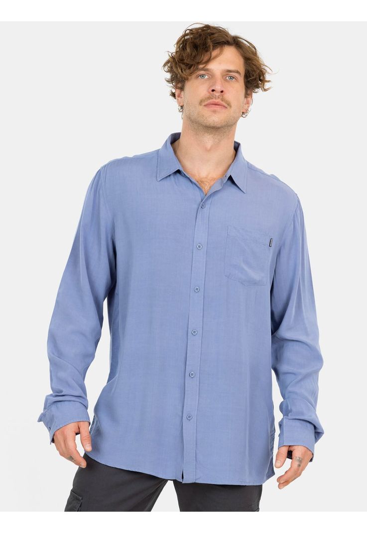 Camisa ML Sunset Shore Azul Hombre Maui And Sons-0