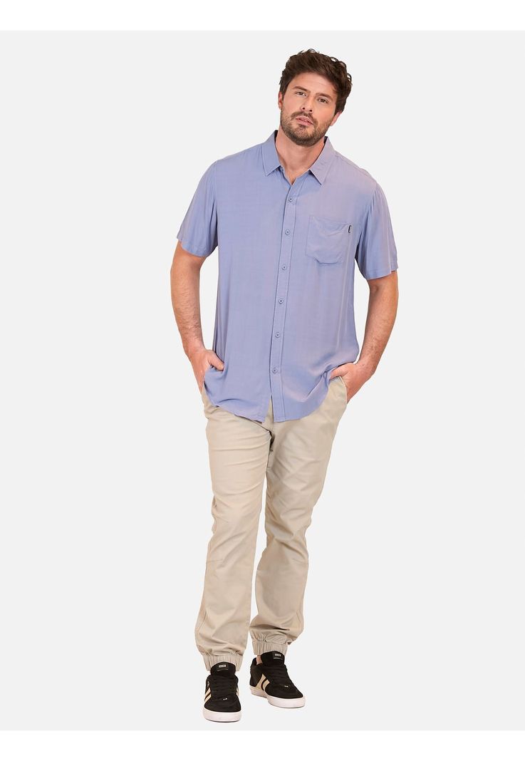 Camisa MC Pirte Azul Hombre Maui And Sons-3