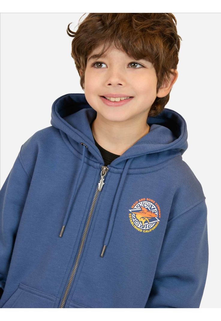 Poleron FZ Seeker Azul Infantil Maui And Sons-2