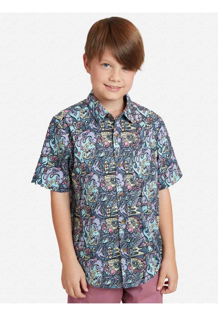 Camisa Comics Shirt Niño Multicolor Maui And Sons-0