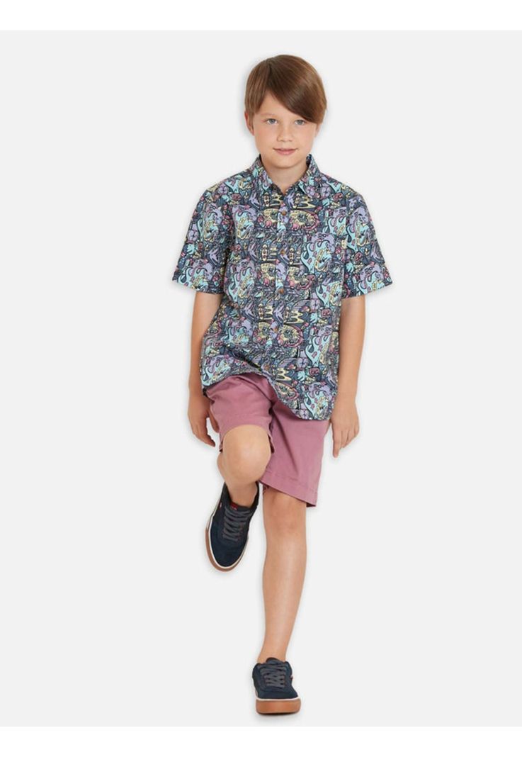 Camisa Comics Shirt Niño Multicolor Maui And Sons-3