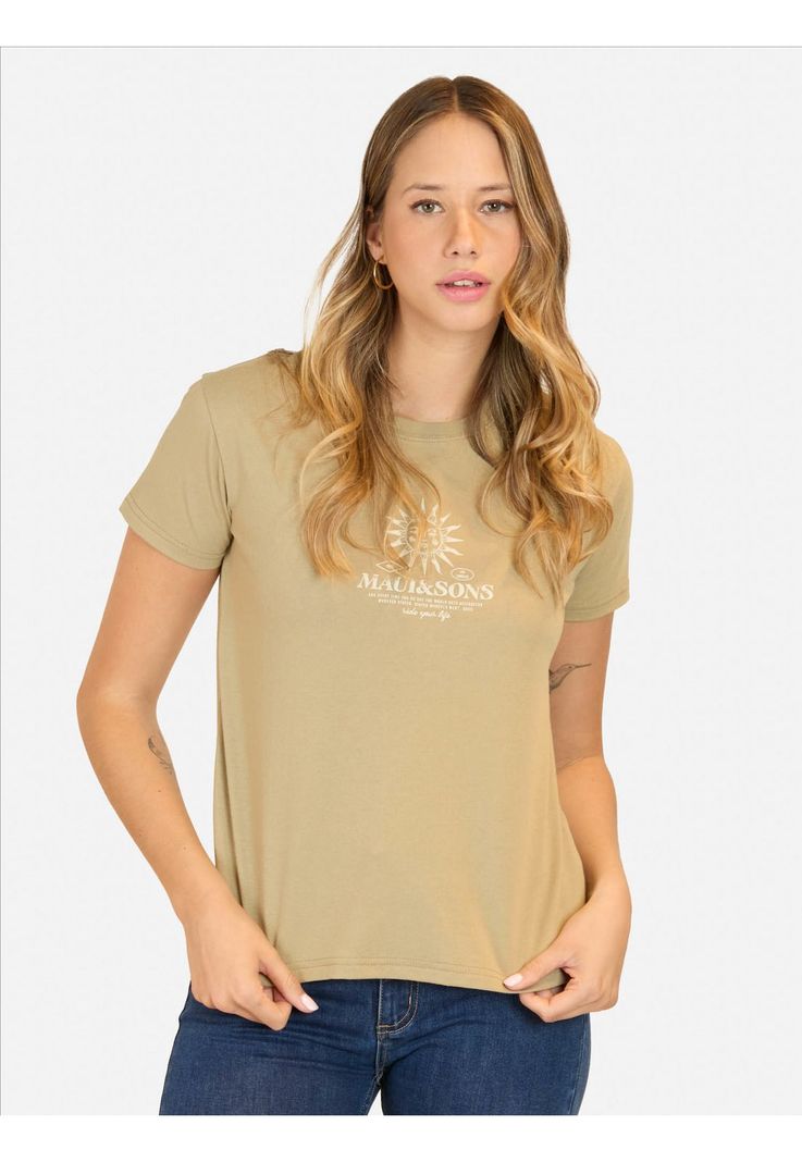 Polera MC Hula Café Mujer Maui And Sons-0