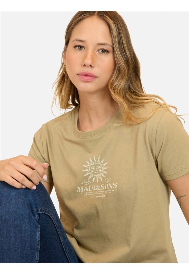 Polera MC Hula Café Mujer Maui And Sons-2
