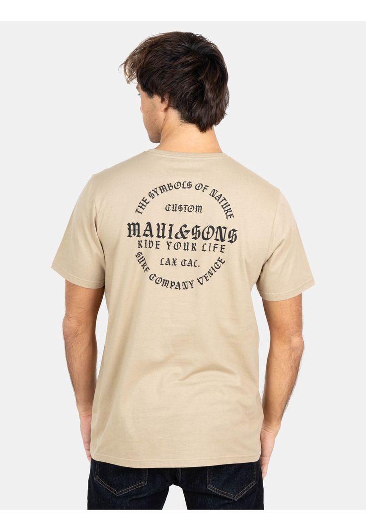 Polera MC The Symbols Of Nature  Café Hombre Maui And Sons-1