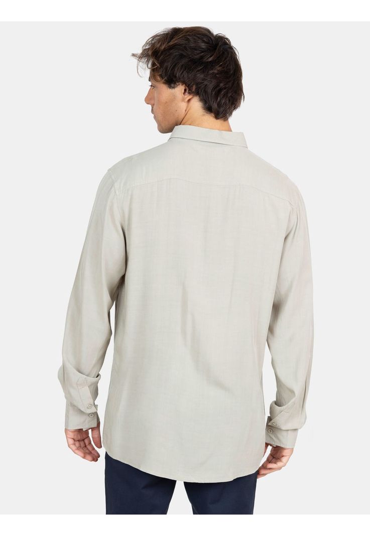 Camisa ML Sunset Shore Khaki Hombre Maui And Sons-1