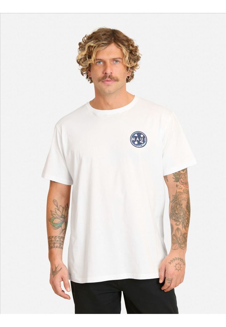 Polera MC Rexoloft Blanco Hombre Maui And Sons S