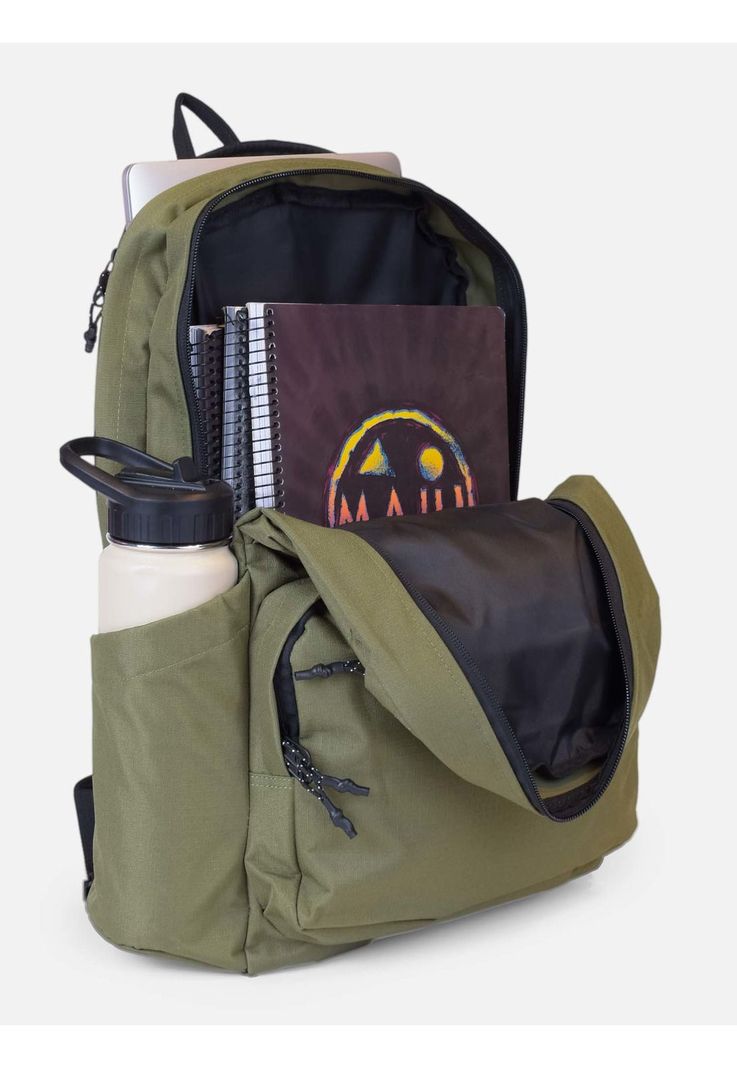 Mochila Army Hombre Verde Maui and Sons-3