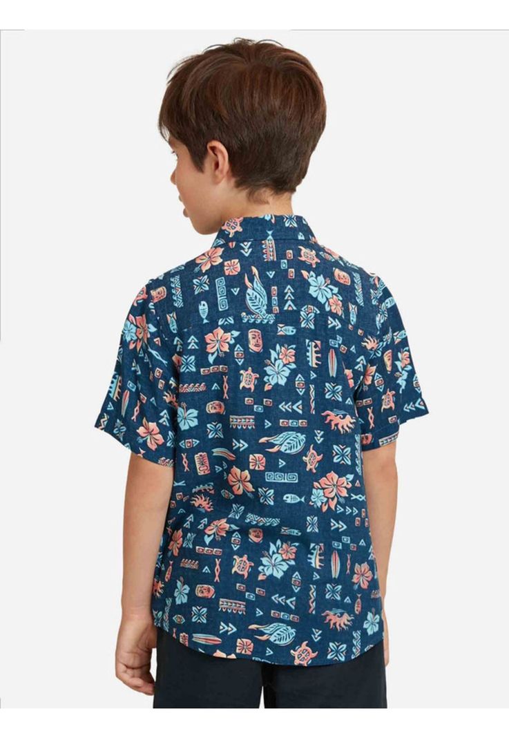 Camisa MC Hawaiian Icon Shirt Niño Multicolor Maui and Sons-1