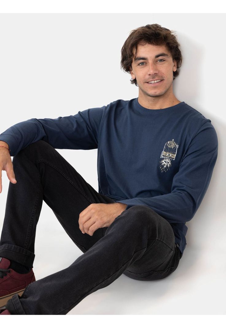 Polera ML Oceanfront Azul Hombre Maui And Sons-3