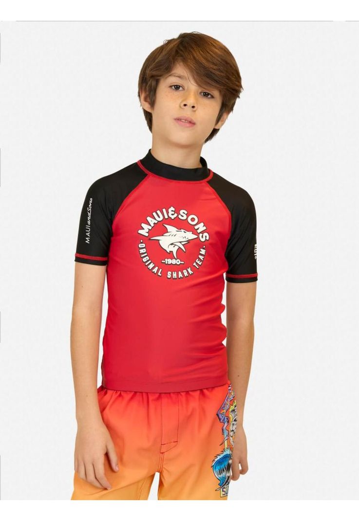 Polera UVP Parise Rojo Niño Maui And Sons-0