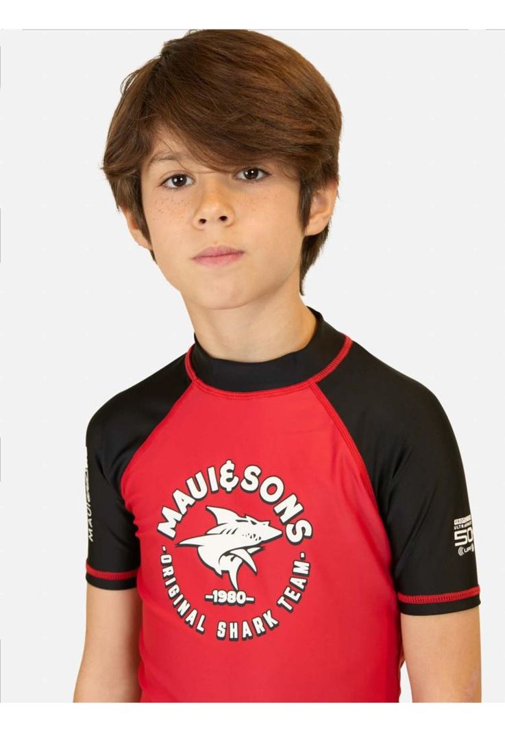 Polera UVP Parise Rojo Niño Maui And Sons-3