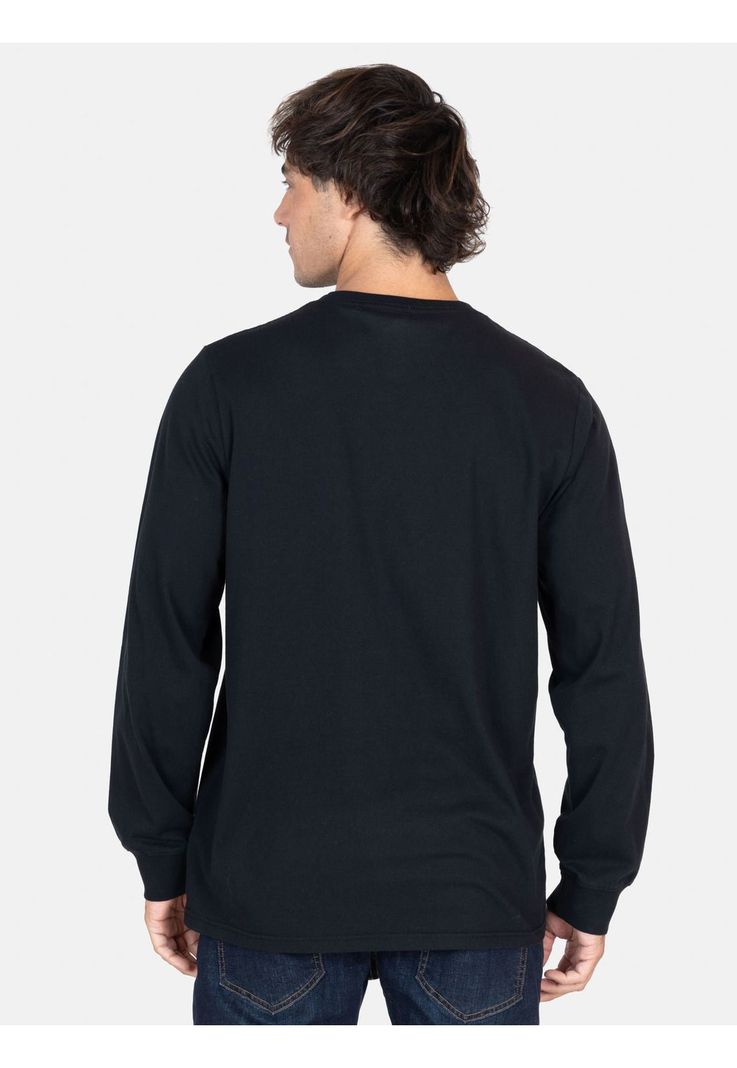 Polera ML Spray Negro Hombre Maui And Sons-1