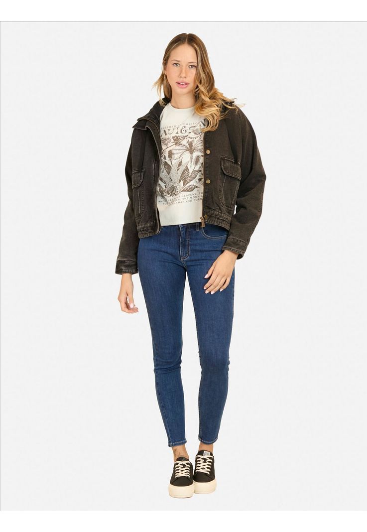 Chaqueta Pegaso Negro Mujer Maui And Sons-3