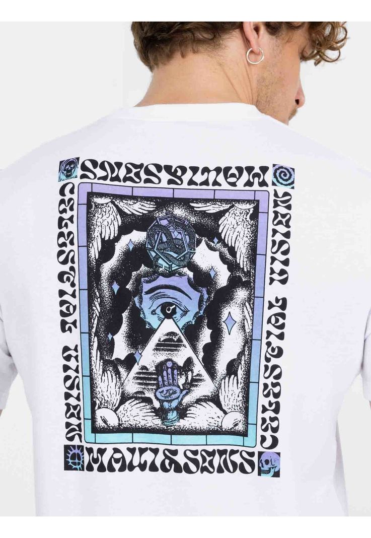 Polera MC Gradient Art Tees  Blanco Hombre Maui And Sons-2