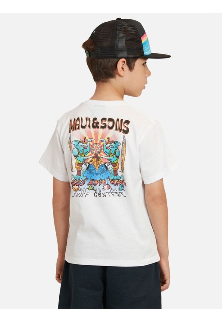 Pack Polera Jockey Infantil Blanco Maui and sons-1
