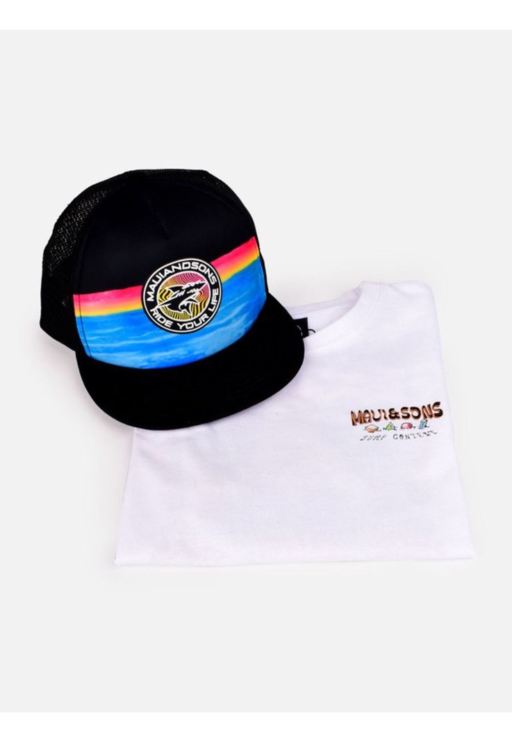 Pack Polera Jockey Infantil Blanco Maui and sons-3