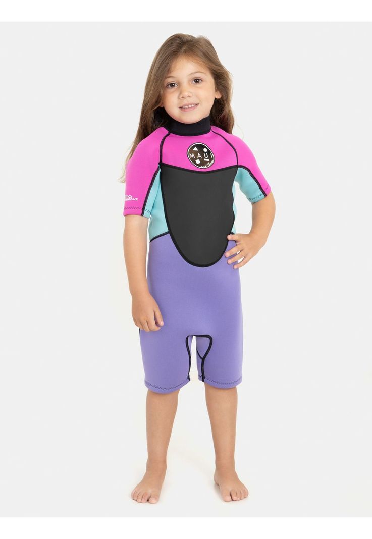 Traje Agua Princey Naranjo Infantil Niña Maui And Sons-0