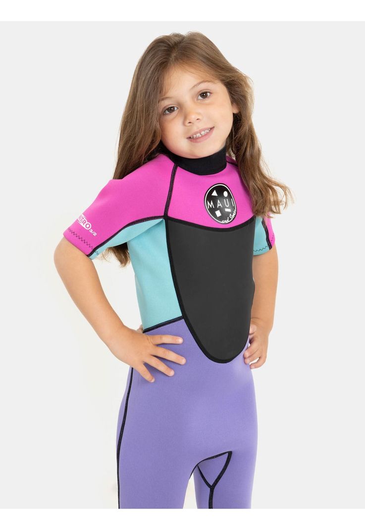 Traje Agua Princey Naranjo Infantil Niña Maui And Sons-2