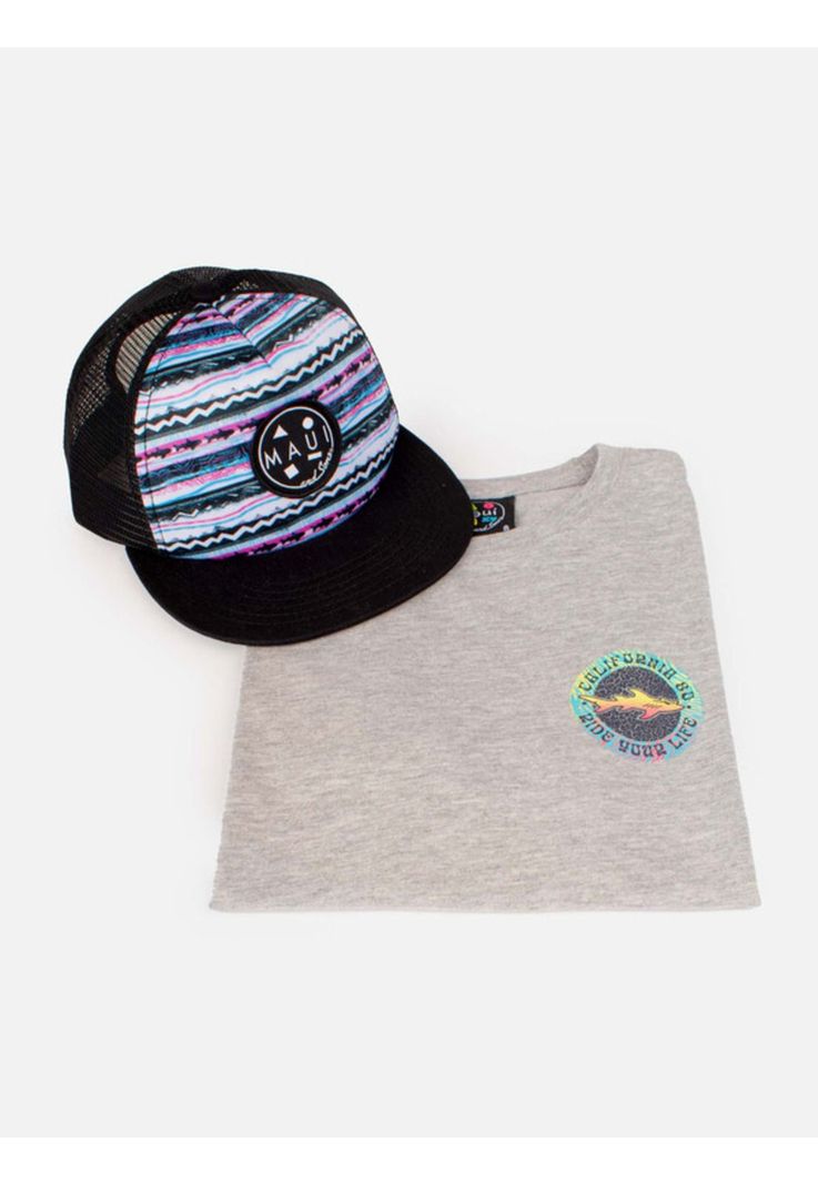 Pack Polera Jockey Infantil Gris claro Maui and sons-3