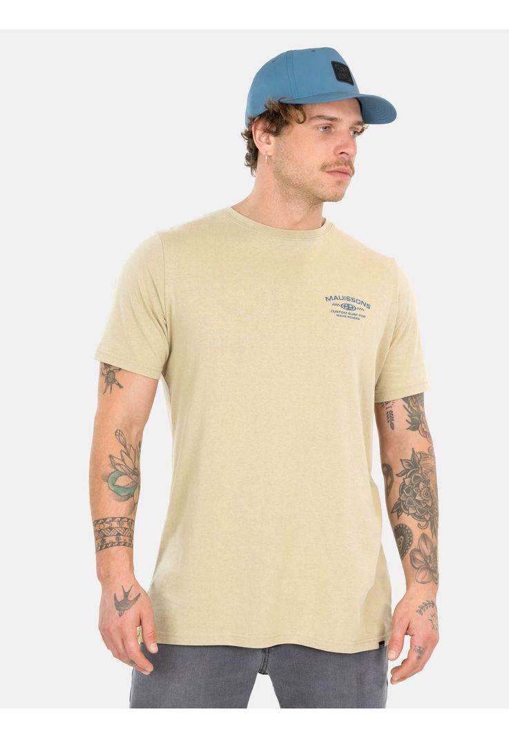 Polera MC Wave Rider Café Hombre Maui And Sons-0
